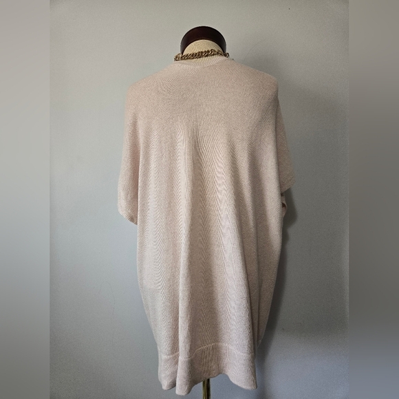 THEORY Cashmere Cotton Pale Pink Oversized Sleeveless Sweater with Pockets.Small - Picture 7 of 11